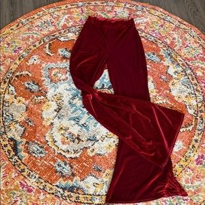 Nasty Gal High Waisted Velvet Pants